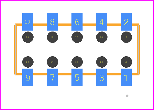 CLT-105-02-LM-D-BE-P-TR - SAMTEC PCB footprint - Other - Other - CLT-105-02-XX-D-BE-Y-TR