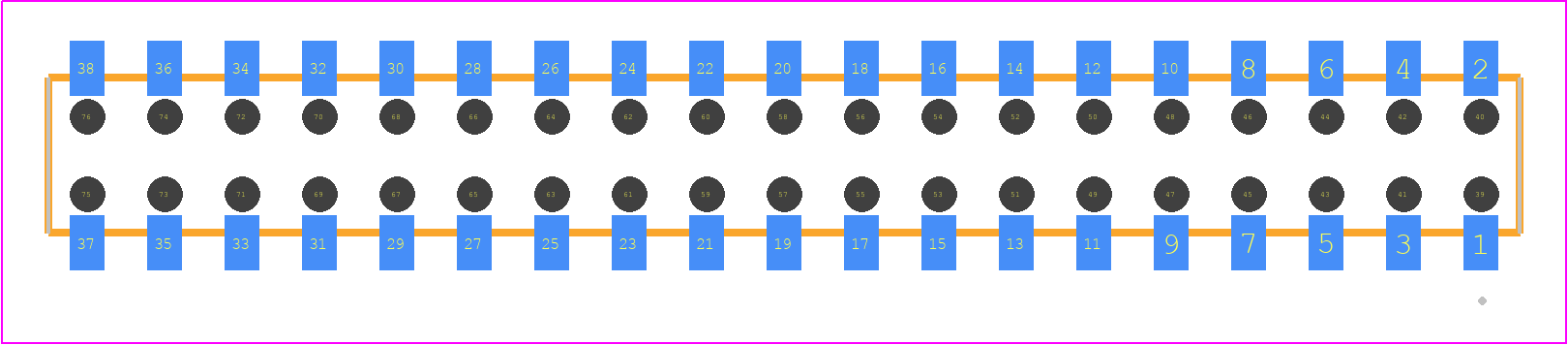 CLT-119-02-S-D-BE-K-TR - SAMTEC PCB footprint - Other - Other - CLT-119-02-XX-D-BE-Y-TR