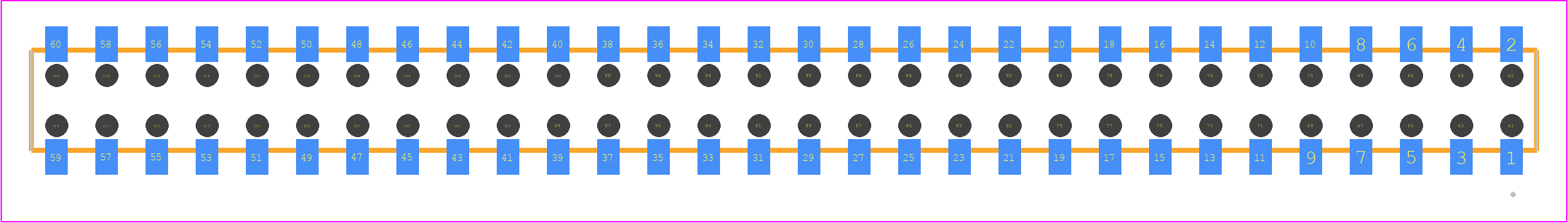 CLT-130-02-G-D-BE-K-TR - SAMTEC PCB footprint - Other - Other - CLT-130-02-XX-D-BE-Y-TR