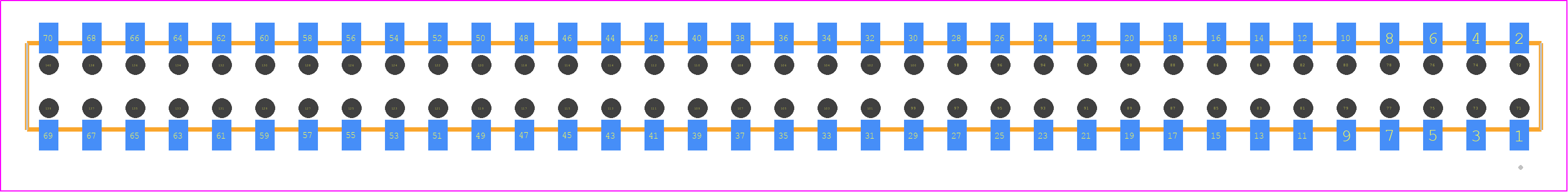 CLT-135-02-F-D-BE-P-TR - SAMTEC PCB footprint - Other - Other - CLT-135-02-XX-D-BE-Y-TR