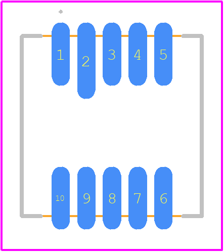 820M1-0100 - TE Connectivity PCB footprint - Other - Other - 10-LCC