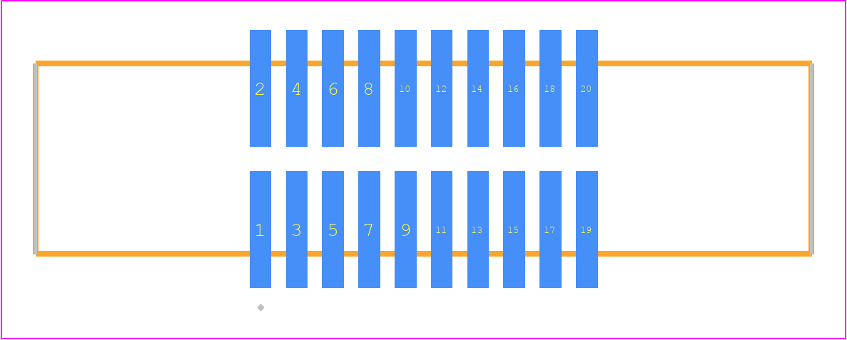 EHF-110-01-LM-D-SM - SAMTEC PCB footprint - Other - Other - EHF-110-01-XX-D-SM