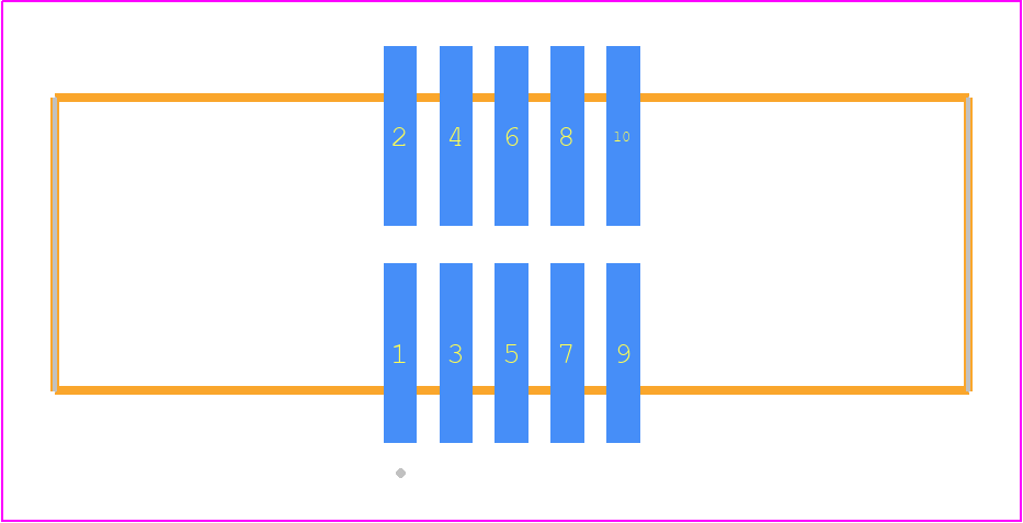 EHF-105-01-LM-D-SM-K-TR - SAMTEC PCB footprint - Other - Other - EHF-105-01-XX-D-SM-Y-TR