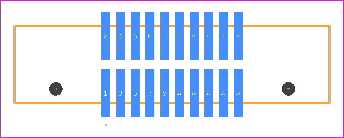 EHF-110-01-H-D-SM-LC - SAMTEC PCB footprint - Other - Other - EHF-110-01-XX-D-SM-LC