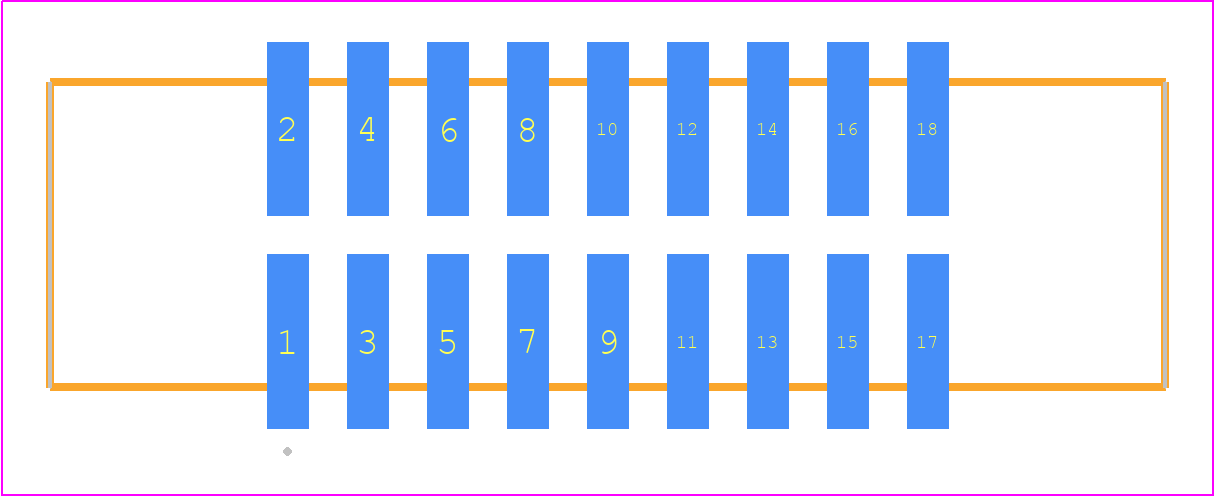 EHT-109-01-F-D-SM - SAMTEC PCB footprint - Other - Other - EHT-109-01-XX-D-SM