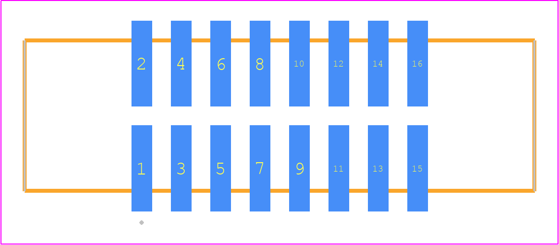 EHT-108-01-T-D-SM-P - SAMTEC PCB footprint - Other - Other - EHT-108-01-XX-D-SM-Y