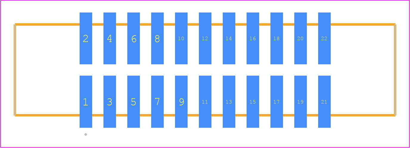 EHT-111-01-T-D-SM-K - SAMTEC PCB footprint - Other - Other - EHT-111-01-XX-D-SM-Y