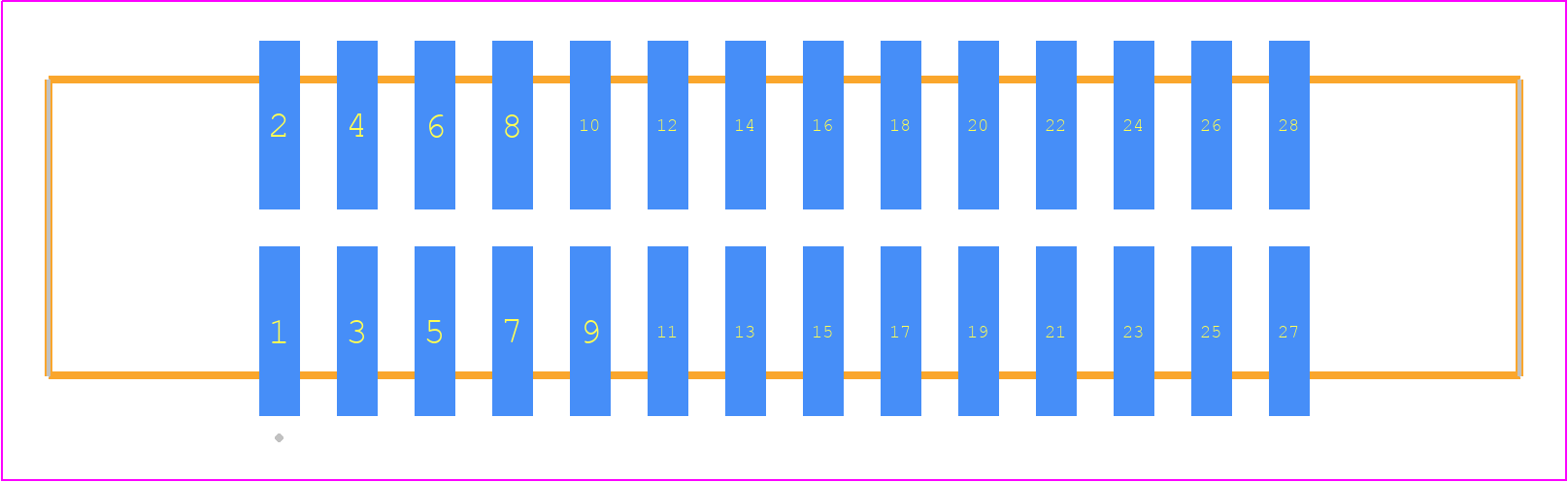 EHT-114-01-S-D-SM-P-TR - SAMTEC PCB footprint - Other - Other - EHT-114-01-XX-D-SM-Y-TR