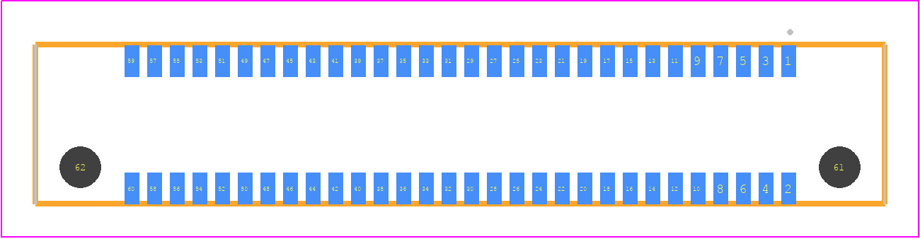 ERF8-030-05.0-STL-DV - SAMTEC PCB footprint - Other - Other - ERF8-030-XX.X-YYY-DV