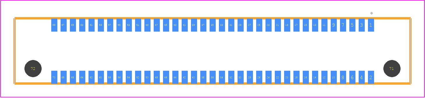 ERF8-035-07.0-L-DV - SAMTEC PCB footprint - Other - Other - ERF8-035-XX.X-YYY-DV