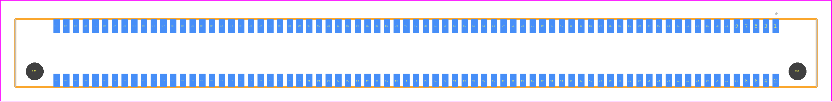 ERF8-075-10.0-STL-DV - SAMTEC PCB footprint - Other - Other - ERF8-075-XX.X-YYY-DV
