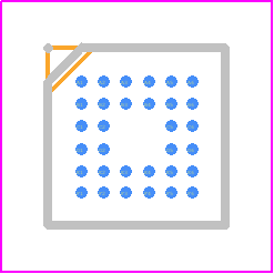 ATMEGA88A-CCU - Microchip PCB footprint - BGA - BGA - ATMEGA168PA-CCU