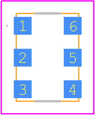 DSC1123NL5-100.0000 - Microchip PCB footprint - Other - Other - 6-Lead CDFN 7.0 mm x 5.0 mm
