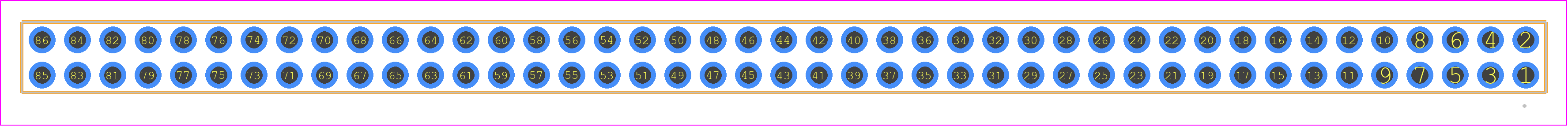 ESQT-143-02-LM-D-310 - SAMTEC PCB footprint - Other - Other - ESQT-143-02-X-D-YYY