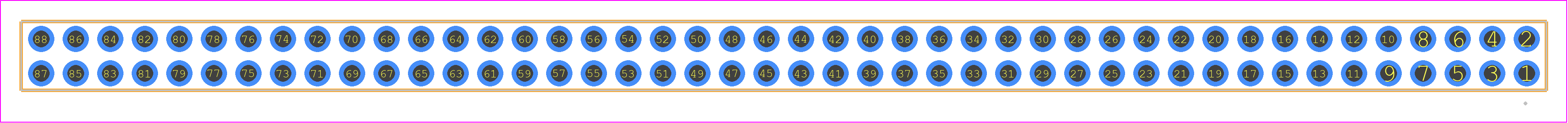 ESQT-144-02-L-D-750 - SAMTEC PCB footprint - Other - Other - ESQT-144-02-X-D-YYY