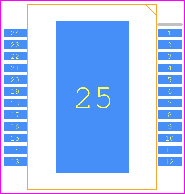 TDA8953TH/N1,118 - NXP PCB footprint - Other - Other - HSOP24_FFW
