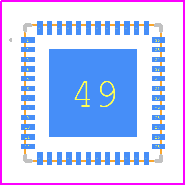 ESP32-PICO-D4 - Espressif Systems PCB footprint - Other - Other - 7x7x1.04mm