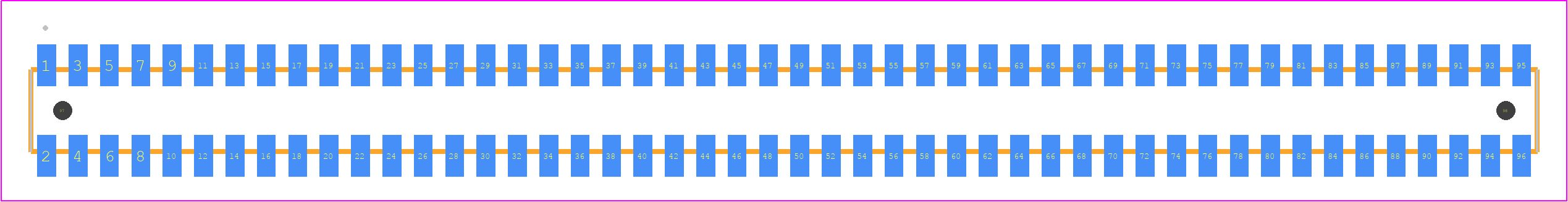 FLE-148-01-GF-DV-A-K-TR - SAMTEC PCB footprint - Other - Other - FLE-148-01-X-DV-A-Y-TR