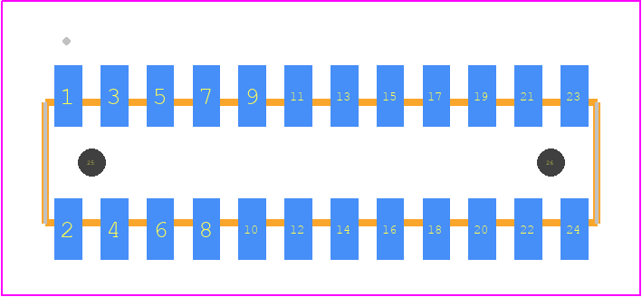 FLE-112-01-H-DV-A-K - SAMTEC PCB footprint - Other - Other - FLE-112-01-X-DV-A-Y
