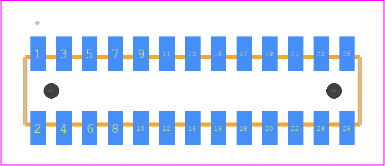 FLE-113-01-G-DV-A-K - SAMTEC PCB footprint - Other - Other - FLE-113-01-X-DV-A-Y