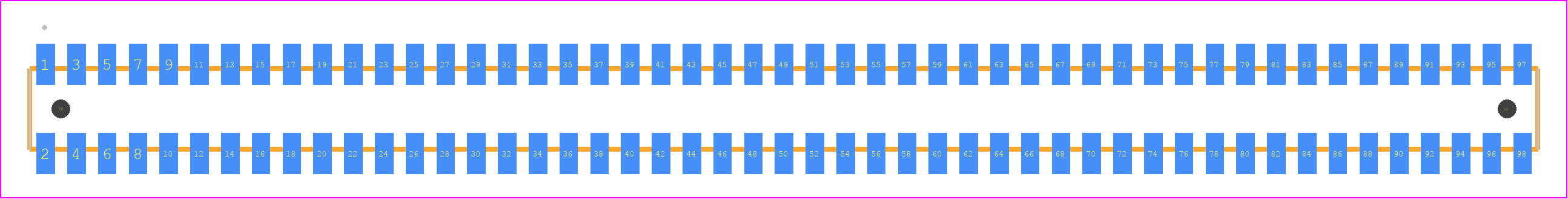FLE-149-01-H-DV-A-K - SAMTEC PCB footprint - Other - Other - FLE-149-01-X-DV-A-Y