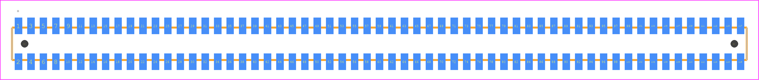 FLE-159-01-G-DV-A-K - SAMTEC PCB footprint - Other - Other - FLE-159-01-X-DV-A-Y