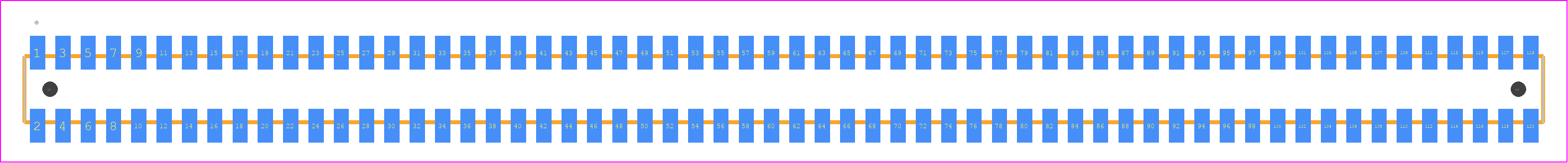 FLE-160-01-H-DV-A-K - SAMTEC PCB footprint - Other - Other - FLE-160-01-X-DV-A-Y