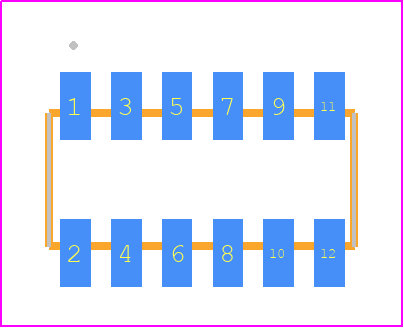 FLE-106-01-GF-DV-K - SAMTEC PCB footprint - Other - Other - FLE-106-01-X-DV-Y