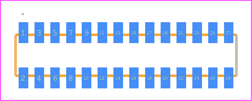 FLE-114-01-H-DV-K - SAMTEC PCB footprint - Other - Other - FLE-114-01-X-DV-Y