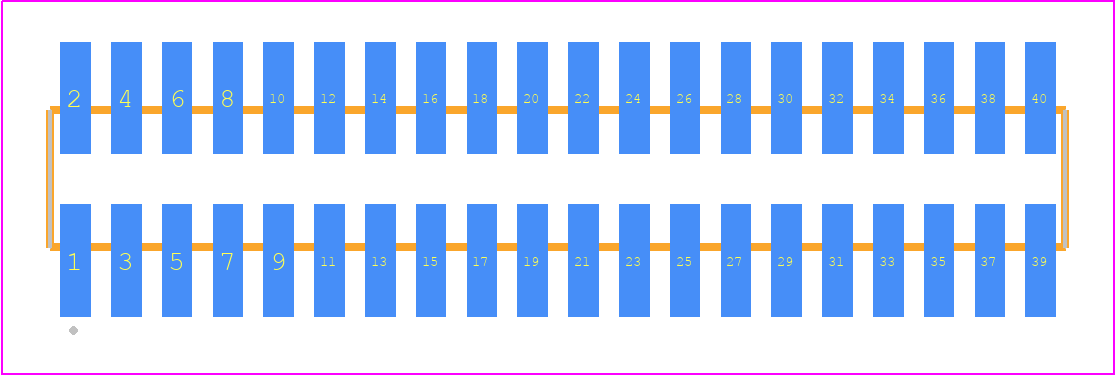 FTSH-120-14-14X-DV - SAMTEC PCB footprint - Other - Other - FTSH-120-XX-XXX-DV