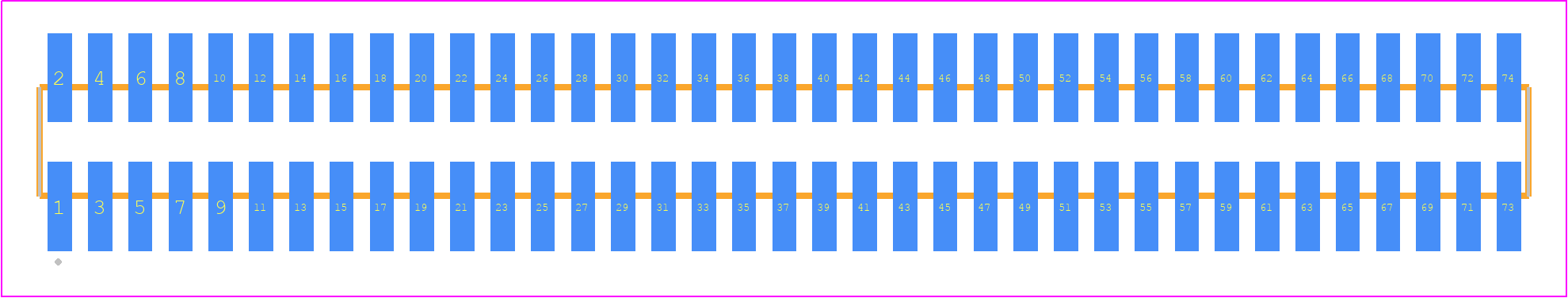 FTSH-137-14-14X-DV - SAMTEC PCB footprint - Other - Other - FTSH-137-XX-XXX-DV