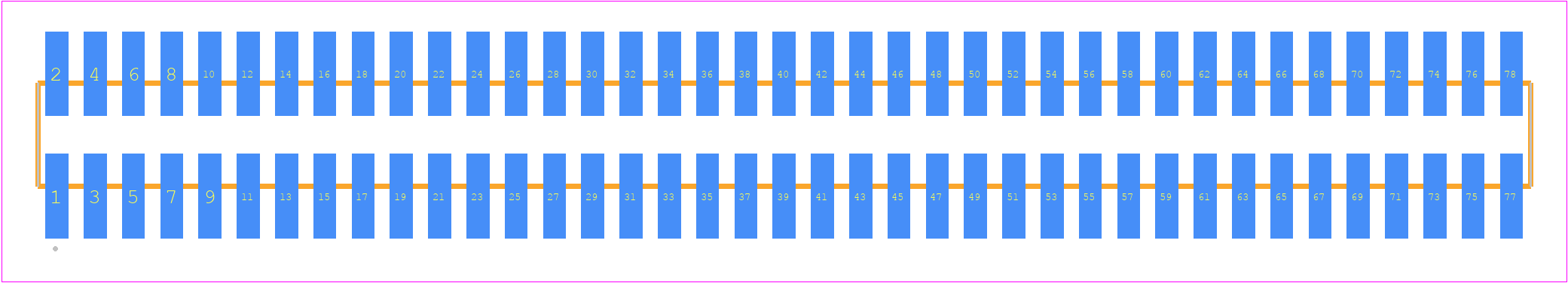 FTSH-139-14-14X-DV - SAMTEC PCB footprint - Other - Other - FTSH-139-XX-XXX-DV