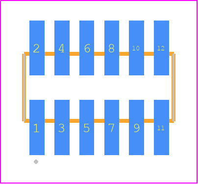 FTSH-106-05-05X-DV-TR - SAMTEC PCB footprint - Other - Other - FTSH-106-XX-XXX-DV-TR