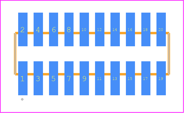 FTSH-110-14-14X-DV-TR - SAMTEC PCB footprint - Other - Other - FTSH-110-XX-XXX-DV-TR