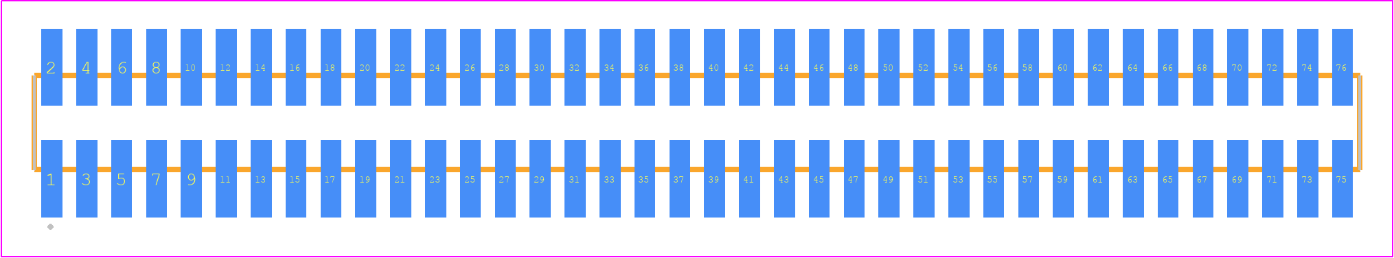 FTSH-138-01-01X-DV-TR - SAMTEC PCB footprint - Other - Other - FTSH-138-XX-XXX-DV-TR