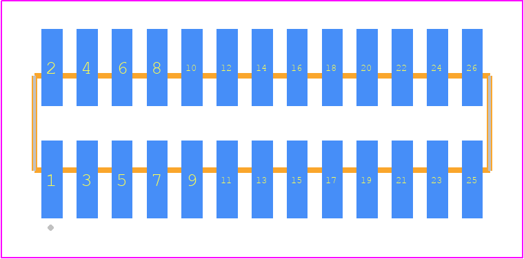 FTSH-113-14-14X-DV-K-TR - SAMTEC PCB footprint - Other - Other - FTSH-113-XX-XXX-DV-K-TR