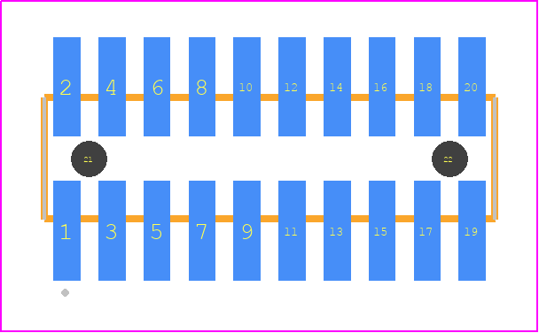 FTSH-110-14-14X-DV-A - SAMTEC PCB footprint - Other - Other - FTSH-110-XX-XXX-DV-A