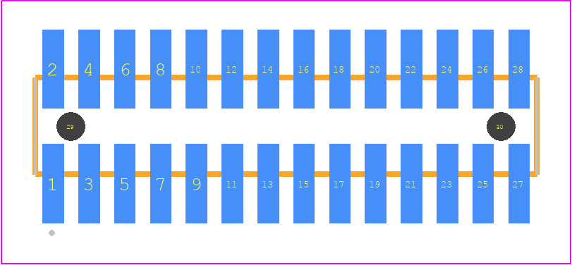 FTSH-114-14-14X-DV-A - SAMTEC PCB footprint - Other - Other - FTSH-114-XX-XXX-DV-A