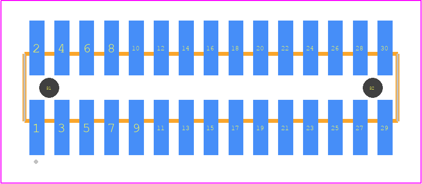 FTSH-115-14-14X-DV-A - SAMTEC PCB footprint - Other - Other - FTSH-115-XX-XXX-DV-A