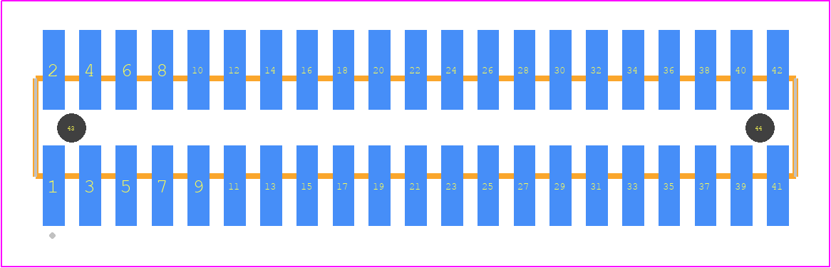 FTSH-121-02-02X-DV-A - SAMTEC PCB footprint - Other - Other - FTSH-121-XX-XXX-DV-A