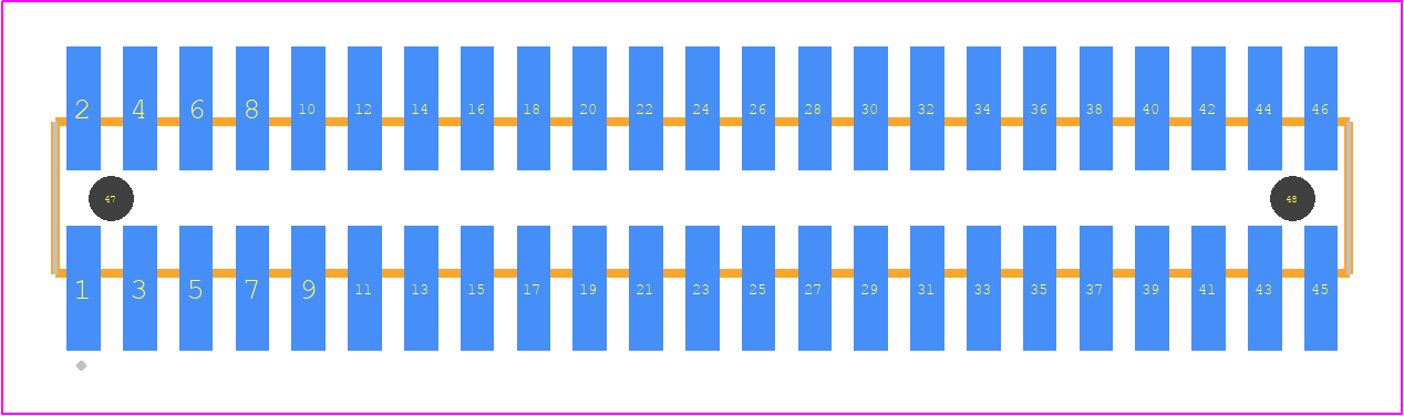 FTSH-123-02-02X-DV-A - SAMTEC PCB footprint - Other - Other - FTSH-123-XX-XXX-DV-A