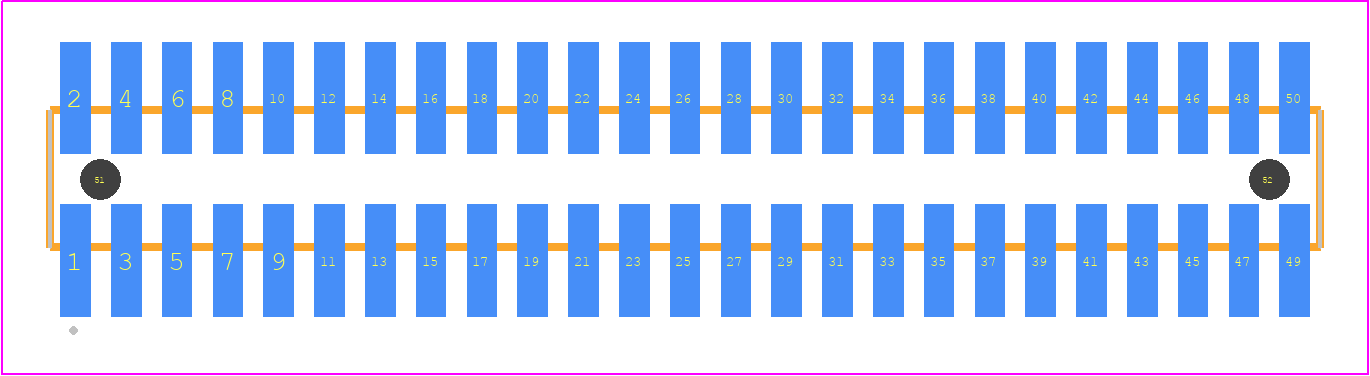 FTSH-125-14-14X-DV-A - SAMTEC PCB footprint - Other - Other - FTSH-125-XX-XXX-DV-A