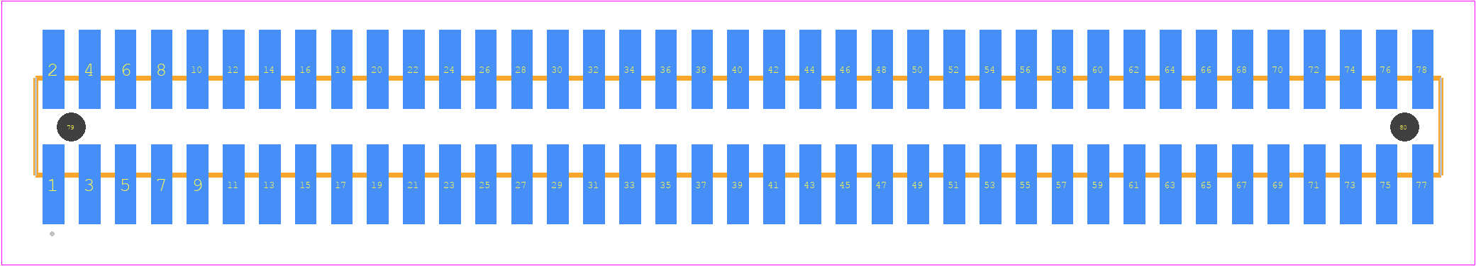 FTSH-139-14-14X-DV-A - SAMTEC PCB footprint - Other - Other - FTSH-139-XX-XXX-DV-A