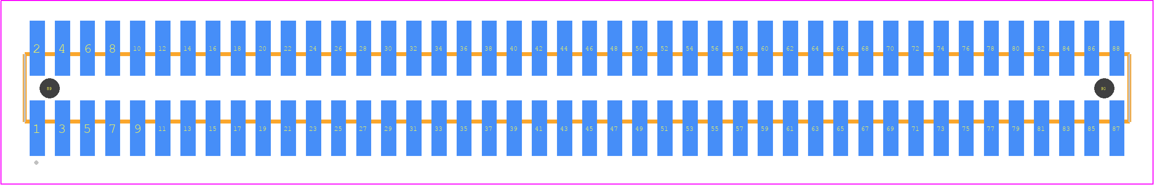 FTSH-144-03-03X-DV-A - SAMTEC PCB footprint - Other - Other - FTSH-144-XX-XXX-DV-A