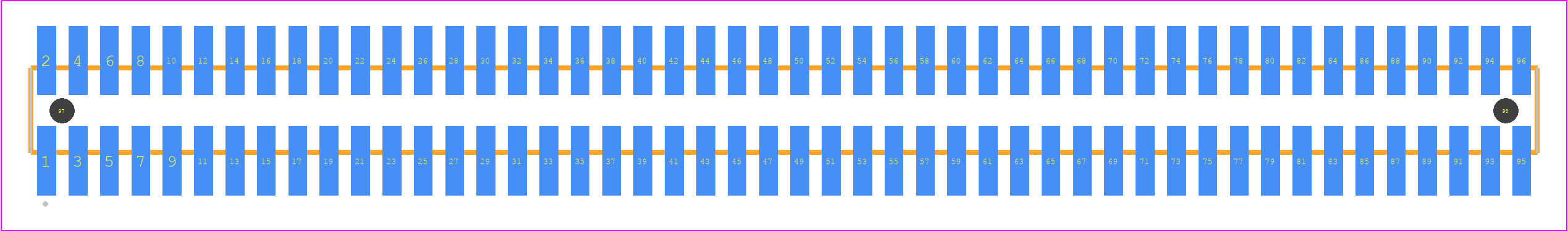 FTSH-148-14-14X-DV-A - SAMTEC PCB footprint - Other - Other - FTSH-148-XX-XXX-DV-A