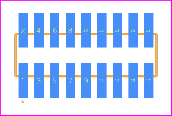 FTSH-109-14-F-DV - SAMTEC PCB footprint - Other - Other - FTSH-109-XX-YYY-DV