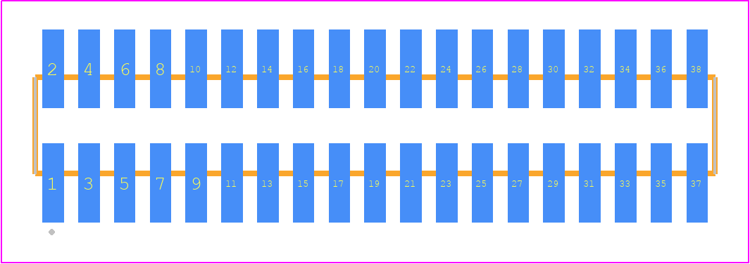 FTSH-119-14-LM-DV - SAMTEC PCB footprint - Other - Other - FTSH-119-XX-YYY-DV