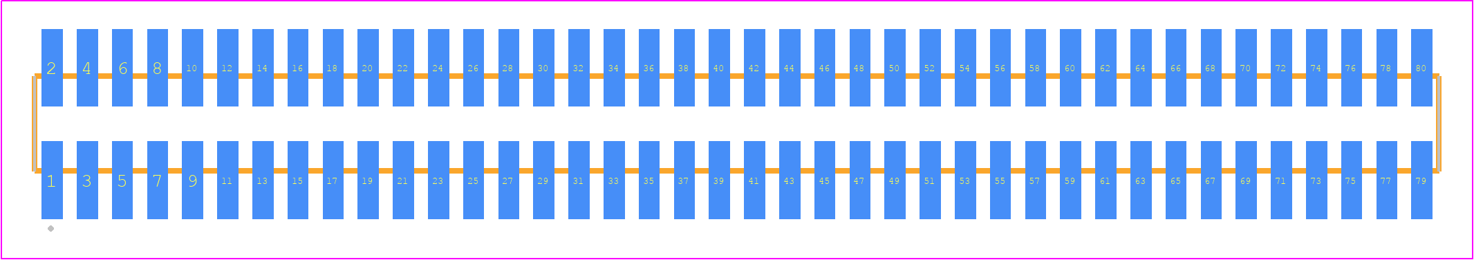 FTSH-140-01-LM-DV - SAMTEC PCB footprint - Other - Other - FTSH-140-XX-YYY-DV