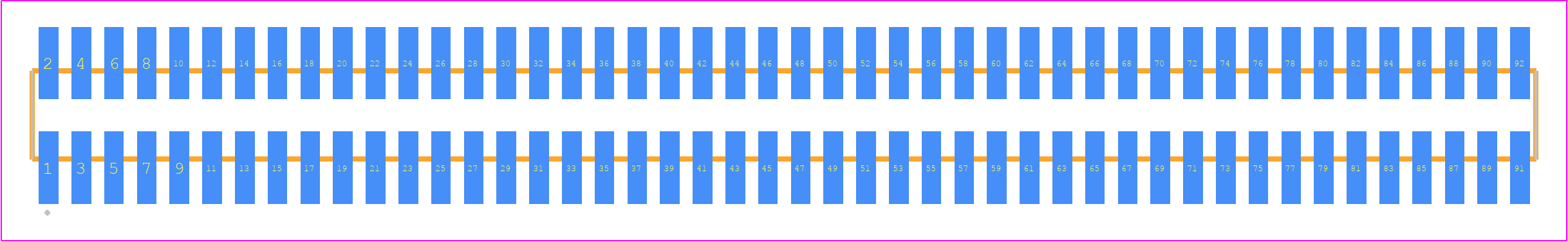 FTSH-146-14-LM-DV - SAMTEC PCB footprint - Other - Other - FTSH-146-XX-YYY-DV