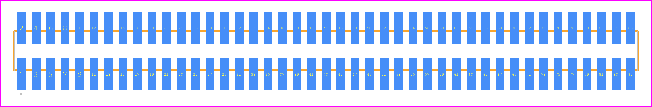 FTSH-143-14-G-DV-TR - SAMTEC PCB footprint - Other - Other - FTSH-143-XX-YYY-DV-TR